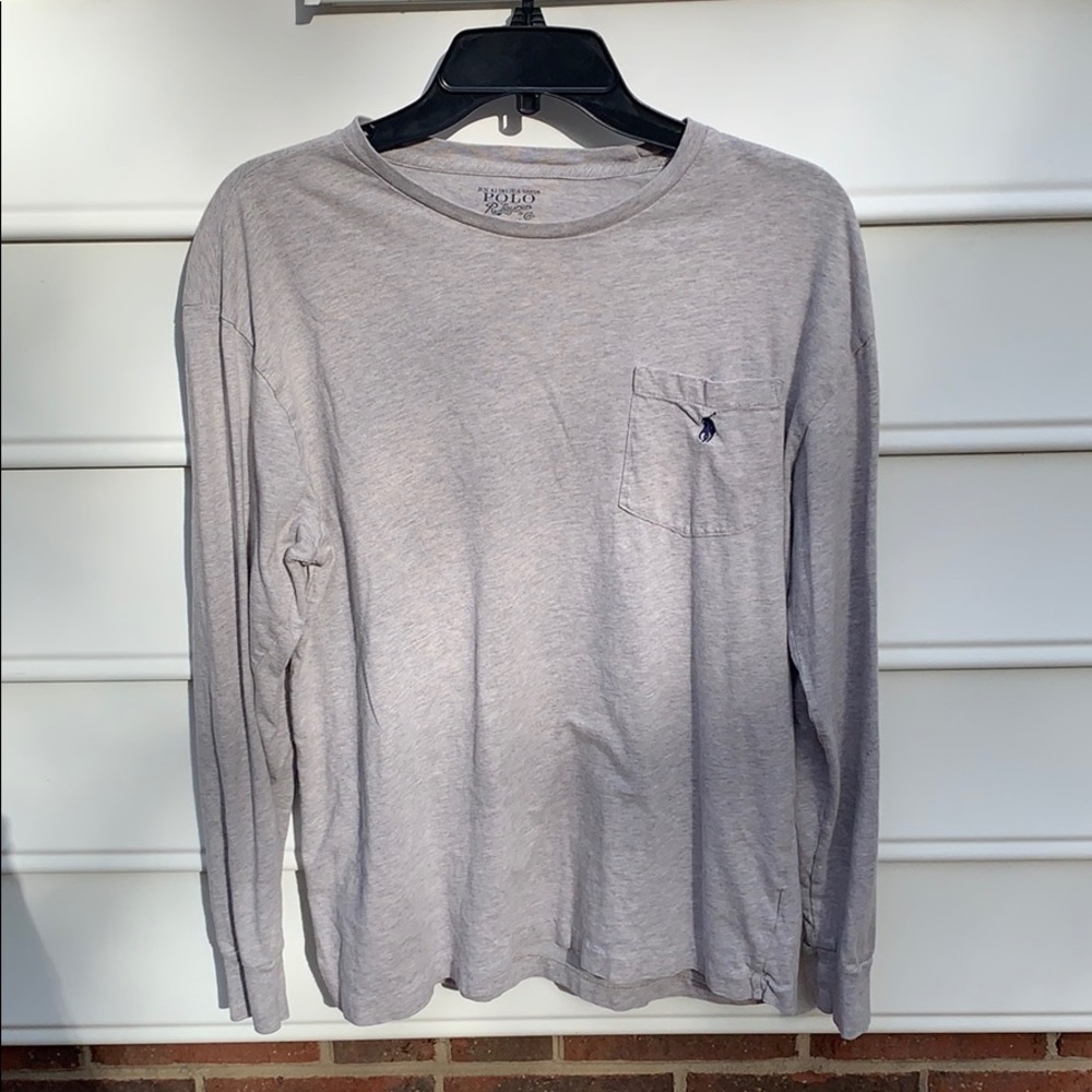 Grey Polo Ralph Lauren Long Sleeve Shirt